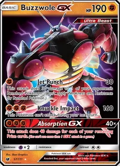 Buzzwole GX, Crimson Invasion, no. 57