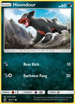 Houndour, Crimson Invasion, no. 58