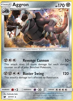 Aggron, Crimson Invasion, no. 67