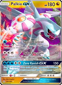 Palkia GX, Ultra Prism, no. 101