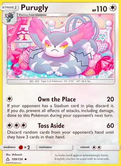 Purugly, Ultra Prism, no. 109