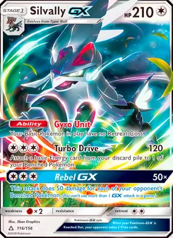 Silvally GX, Ultra Prism, no. 116