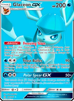 Glaceon GX, Ultra Prism, no. 141
