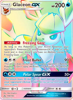 Glaceon GX, Ultra Prism, no. 159
