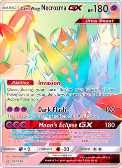Dawn Wings Necrozma GX, Ultra Prism, no. 161