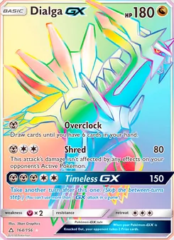 Dialga GX, Ultra Prism, no. 164