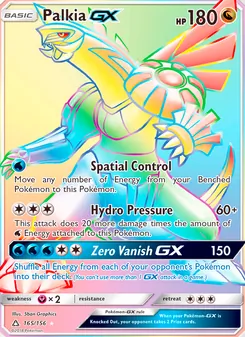 Palkia GX, Ultra Prism, no. 165