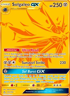 Solgaleo GX, Ultra Prism, no. 173