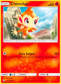 Chimchar, Ultra Prism, no. 21