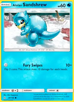 Alolan Sandshrew, Ultra Prism, no. 28