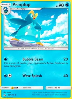 Prinplup, Ultra Prism, no. 33