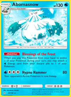 Abomasnow, Ultra Prism, no. 38