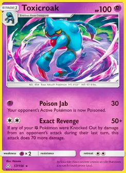 Toxicroak, Ultra Prism, no. 57