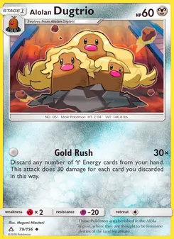Alolan Dugtrio, Ultra Prism, no. 79