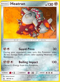 Heatran, Ultra Prism, no. 88