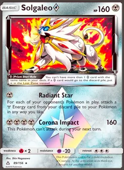 Solgaleo ◇, Ultra Prism, no. 89