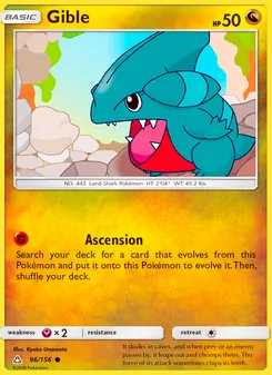 Gible, Ultra Prism, no. 96