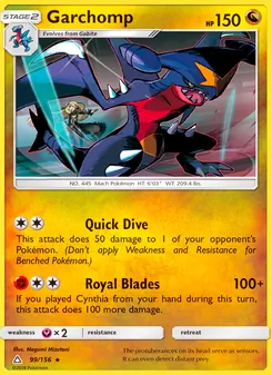Garchomp, Ultra Prism, no. 99