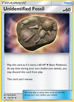 Unidentified Fossil, Forbidden Light, no. 116