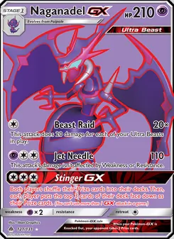 Naganadel GX, Forbidden Light, no. 121
