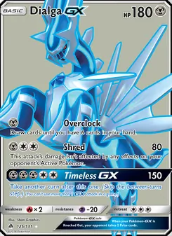 Dialga GX, Forbidden Light, no. 125