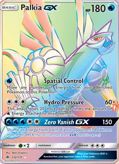 Palkia GX, Forbidden Light, no. 132