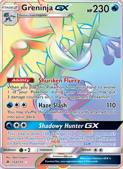 Greninja GX, Forbidden Light, no. 133