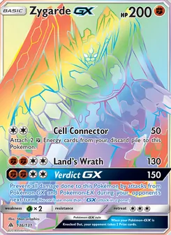 Zygarde GX, Forbidden Light, no. 136