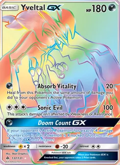 Yveltal GX, Forbidden Light, no. 137