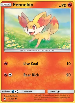 Fennekin, Forbidden Light, no. 15