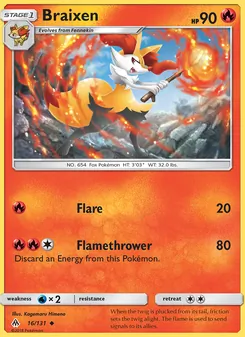 Braixen, Forbidden Light, no. 16