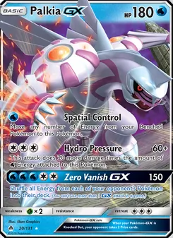 Palkia GX, Forbidden Light, no. 20