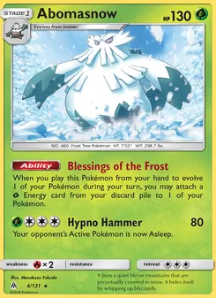 Abomasnow, Forbidden Light, no. 4