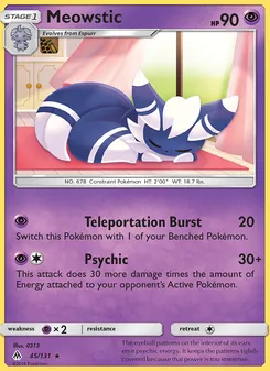 Meowstic, Forbidden Light, no. 45