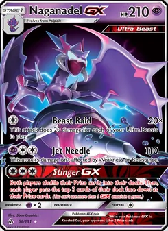 Naganadel GX, Forbidden Light, no. 56