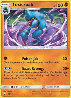 Toxicroak, Forbidden Light, no. 64