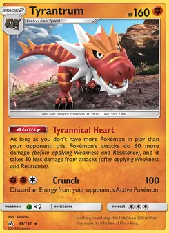 Tyrantrum, Forbidden Light, no. 69