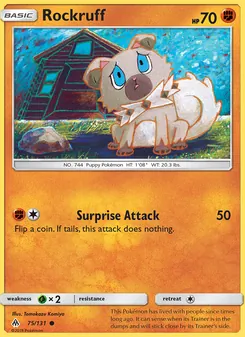 Rockruff, Forbidden Light, no. 75