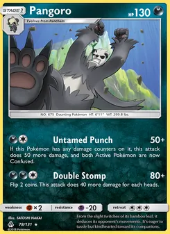 Pangoro, Forbidden Light, no. 78