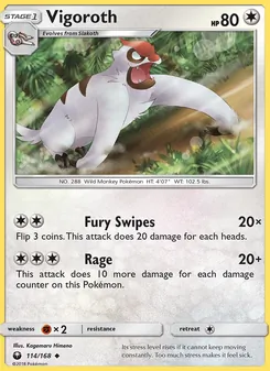 Vigoroth, Celestial Storm, no. 114