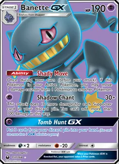 Banette GX, Celestial Storm, no. 157