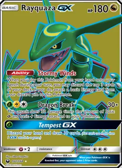 Rayquaza GX, Celestial Storm, no. 160