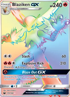 Blaziken GX, Celestial Storm, no. 170