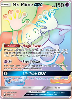 Mr. Mime GX, Celestial Storm, no. 173