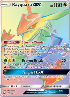 Rayquaza GX, Celestial Storm, no. 177