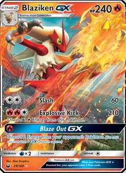 Blaziken GX, Celestial Storm, no. 28