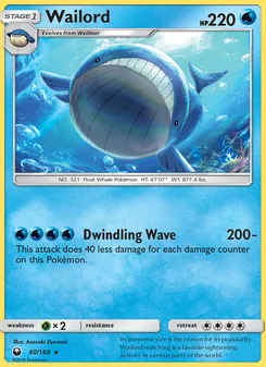 Wailord, Celestial Storm, no. 40