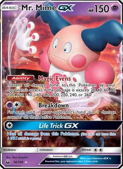 Mr. Mime GX, Celestial Storm, no. 56