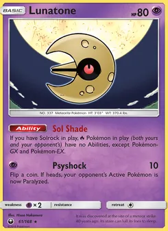 Lunatone, Celestial Storm, no. 61