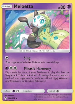 Meloetta, Lost Thunder, no. 104